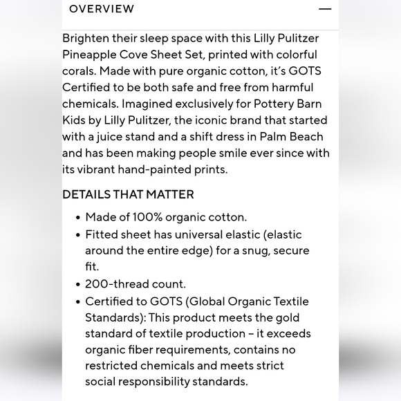 Lilly Pullitzer for Pottery Barn Mermaid Cove sheet set - Picture 6 of 6